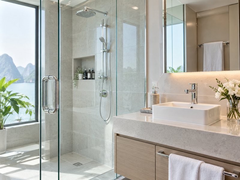 Bathroom detail cleaning